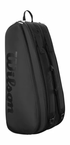 Sac De Tennis Wilson Black Tour 6Pk Racket Bag Black Black -Magasin De Sport De Tennis 0975127968353 wr80329012noirtour6pkracketbagblpnghigh res no bg