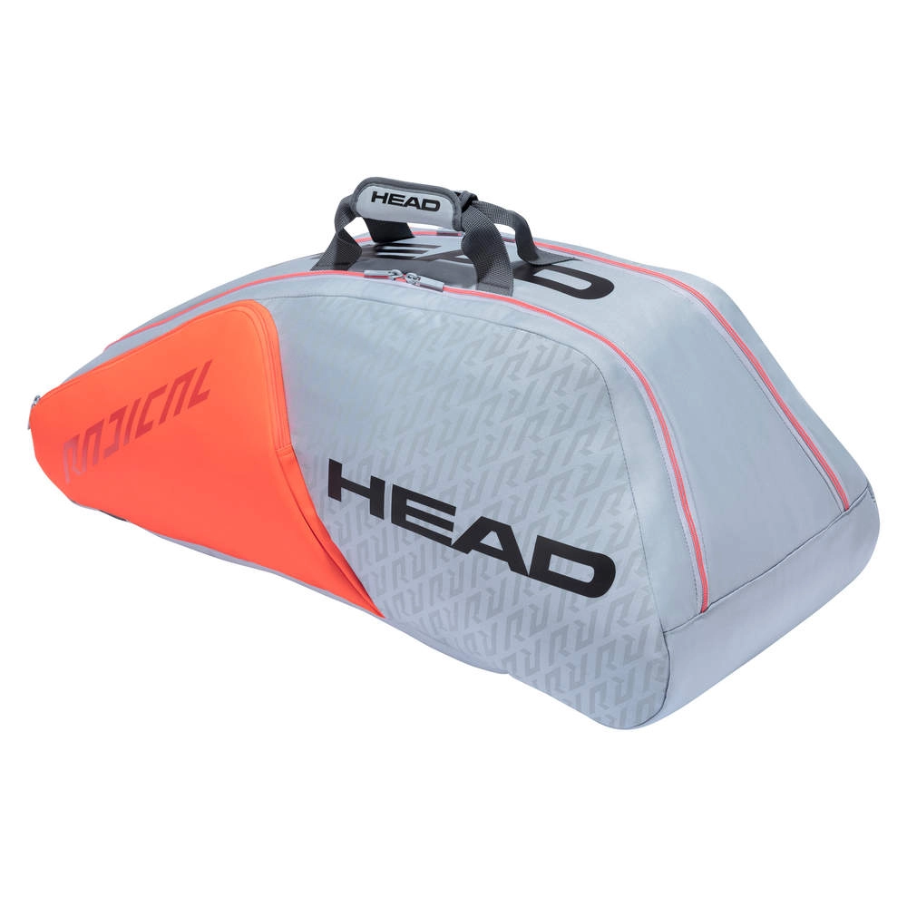 Sac De Tennis HEAD Radical 9R Supercombi Grey Orange 2021 3 Sac De Tennis HEAD Radical 9R Supercombi Grey Orange 2021