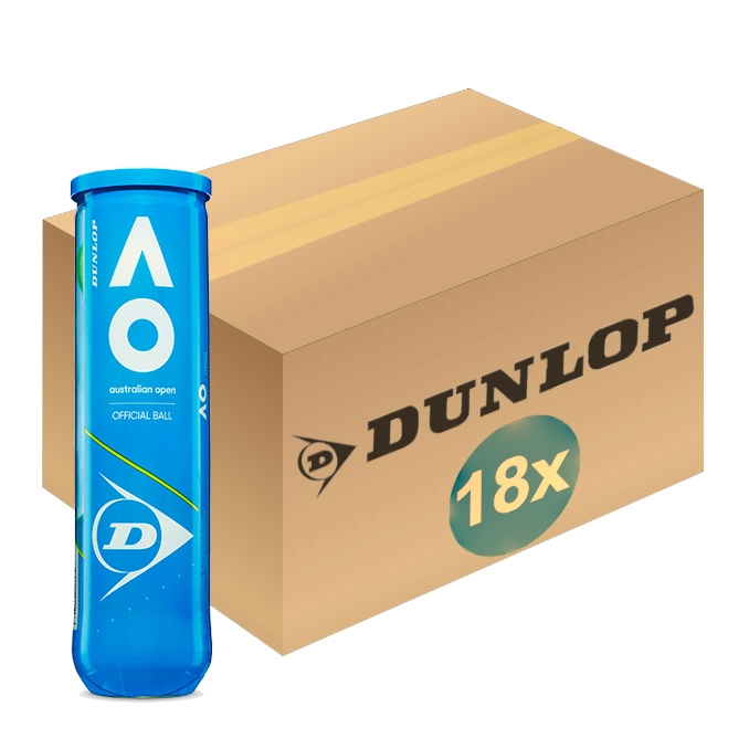 Balles De Tennis Dunlop Australian Open 4 Balles (Boîte De 18x4) 3 Balles De Tennis Dunlop Australian Open 4 Balles (Boîte De 18x4)