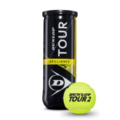 Balles De Tennis Dunlop Tour Brilliance (3 Balles) -Magasin De Sport De Tennis DT19 601326 TOUR20BRILLIANCE 3PET 03