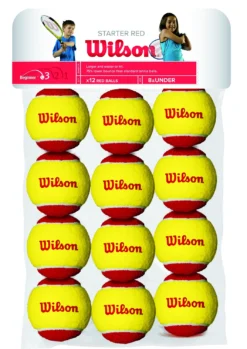 Balles De Tennis Wilson Starter Red Trainingsball Yellow Red (12 Balles)