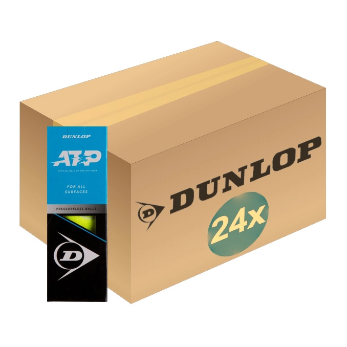 Balles De Tennis Dunlop ATP Pressureless 3-Box (24x3) 3 Balles De Tennis Dunlop ATP Pressureless 3-Box (24x3)