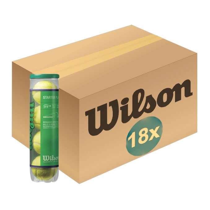 Balles De Tennis Wilson Starter Play Green 4T Jaune (Carton 18x4) 3 Balles De Tennis Wilson Starter Play Green 4T Jaune (Carton 18x4)