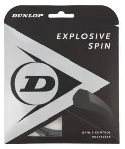 Cordage De Tennis Dunlop Explosive Spin 16G Black 1.30mm/12m
